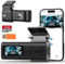 abask Dashcam Auto, Mini Dashcam 4K WiFi mit App-Steuerung, Sprachalarm, Dash Cam mit 64GB SD-Karte, Kartenleser, Auto Camera mit Parküberwachung, Infrarot Nachtsicht, G-Sensor, Schleifenaufzeichnung