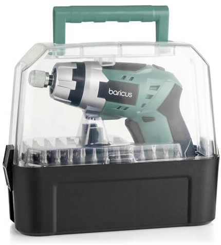 Baricus Akkuschrauber 3,6V - Akku-Stabschrauber - Drehmoment: 3,5 Nm - B-Ware (iceberg green)