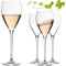 IMPERIAL Tropfenförmige Weißweingläser 350ml 'Paris' Set 4-Teilig Weingläser aus Crystalline Glas Spülmaschinenfest