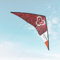 Skymonkey Fastrider Lenkdrachen Kinder, Jugendliche und Erwachsene, 2-Leiner Lenkdrache, Spannweite: 127cm - Racingred