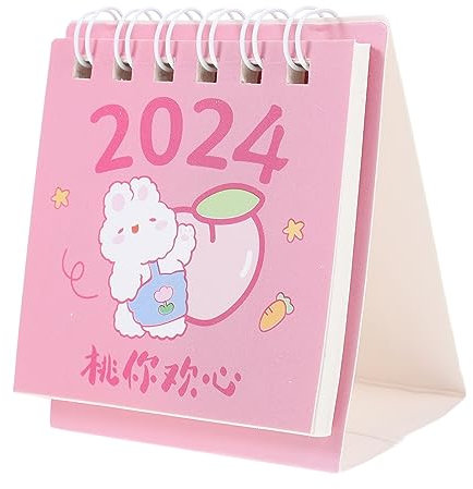 SEWACC Tischkalender Planerkalender Tageskalender aus Papier Kleiner Schreibtischkalender Stehkalender mit Notizfeldern Dekorativer Kalender für Zuhause und Büro Faltbar