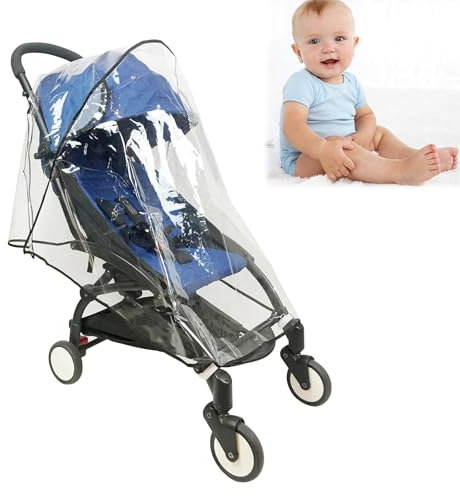 Regenverdeck für buggy, Kinderwagen Windschutz für Regen und Wind, Universal Regenschutz für Kinderwagen,Gute Luftzirkulation
