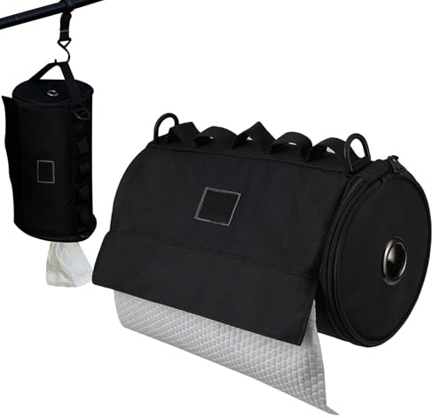 Paper Towel Travel Holder | Portable Dishcloth Bag | Roll Paper Storage Case | Camping Paper Towel Holder, Kitchen Organizer, Easy-Access Towels Bag, Convenient Travel Towel Bag