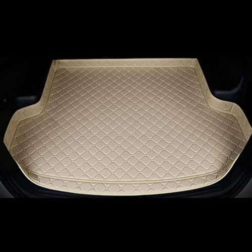 Coche Cuero Alfombrillas para Maletero para Kia e-Niro 2018-2022 | Bandeja Forro Alfombra Antideslizante AntiarañAzos Moquetas,A/Beige