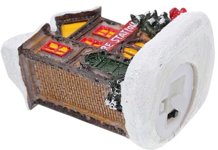 Alipis 1 Stück Hausschmuck Dekorationen Weihnachtshaus Selber Machen Miniaturhausverzierung Ornament Lebkuchenhaus Figuren Ästhetische Raumdekoration Girlande Weihnachten Häuser Harz