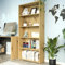 Bücherregal, Holzregal, Regale | 4 Ablagen, modernes Design | 80x30x180 cm | Artisan