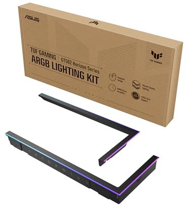 ASUS TUF GAMING GT502 HORIZON ARGB LIGHTING KIT BLACK, Kit di Illuminazione ARGB Compatibile con GT502 Horizon, Semplice Installazione, Fino a 20000 Ore di Durata, Compatibile con Aura Sync, Nero
