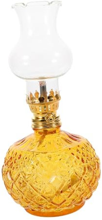 SOLUSTRE Kerosinlampe Im Vintage-Stil Petroleumlampe Mit Retro-glasdesign Öllampe Für Zuhause Als Dekoration Petroleumlampe Für Schreibtisch Retro-öllampe Für Innenbereich