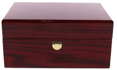 ACOLY Wooden Watch Box with Removable Cushion, Luxury Watch Display Case, Jewelry Organizer Storage Box