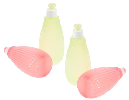 Lave-fesses Bébé 4 Pièces 350ml Pp, Usage à Domicile et Bain | Usage Main, Nettoyage Doux et Sûr, Format Portable, pour Nourrisson, Soin Intime