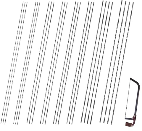 26 Stück Laubsägeblatt, 130mm Spirallaubsägeblätter, 1/2/3/4/5/6/7/8 Laubsäge Laubsägen Juweliersäge Laubsäge für Holz Kunststoff Metall, Elektrowerkzeug Zubehör