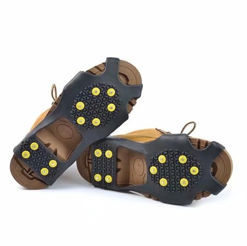 Spikes für Schuhe Glatteis Winter Damen Herren, Grödel, Schuhspikes zum Überziehen, Antirutsch Eiskrallen für Schuhe, Steigeisen, Schuhkrallen, Schuhspikes Schnee und EIS, Eisspikes, EU Gr. 35-39