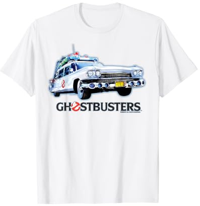 Ghostbusters Logo Ecto 1 New York NYC 80er 1984 Vintage-Film T-Shirt