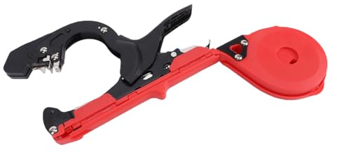 Ausla Legatrice per Piante in Acciaio SK5 Attrezzo per Nastro da Giardino con 10 Rotoli di Nastro e 1000 Chiodi Impugnatura Ergonomica Risparmio di Tempo per Pomodori Cetrioli Uva Agricoltori (#1)