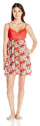 Josie by Natori Damen Challis Zoey Chemise - Rot - Small