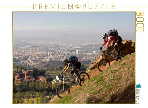 CALVENDO Puzzle Granada/Spain Rider: Fahrtwind MTB | 1000 Teile Lege-Größe 64 x 48 cm Foto-Puzzle für glückliche Stunden