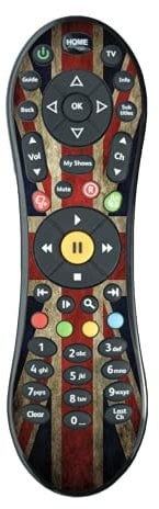 UK Flag Retro Virgin Media TiVo V6 Tv remote control sticker vinyl skin cover