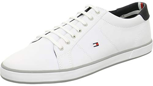 Tommy Hilfiger Herren Vulcanized Sneaker Schuhe, Weiß (White), 40 EU