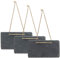 levandeo 3er Set Schiefertafel 17x9cm Kreidetafel Schieferplatte Tafel Memotafel Türschild Deko Kreidelook Schiefer Dekoschild