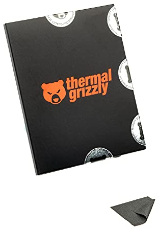Thermal Grizzly - Carbon Thermal Pad Carbonaut - Non-adhesive, flexible and adaptable for repeated use with very high thermal conductivity. Conductive! (25 × 25 × 0,2 mm)