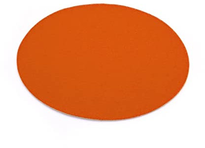 Primaflor - Ideen in Textil Event-Teppich Hochzeitsteppich Podium Rund, Orange, 2,00m Durchmesser, Schwer Entflammbar, Weihnachtsbaum-Decke, Teppich, Stehtisch-Unterleger