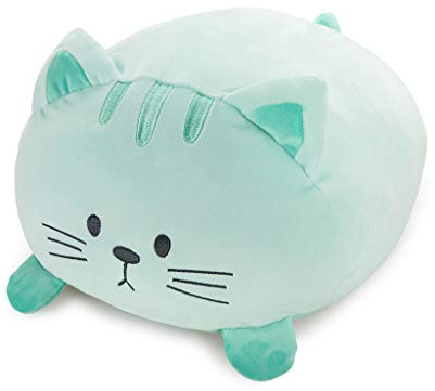 balvi Kissen Kitty Türkis Farbe In Katzenform Flauschig und weich Polyester
