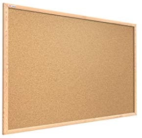 ALLboards Tableau en Liège avec Cadre en Bois 200x120cm, Tableau d'Affichage Liège, Tableau pour Épingles