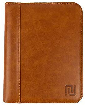 NEGOTIA Vintage Abbey - Dokumentenmappe A5 - Schreibmappe/Dokumententasche/Aktenordner/Ordnungsmappe für Männer und Frauen - Braun