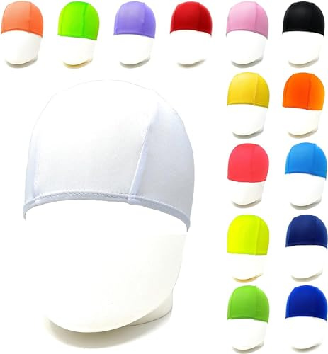 50 Gorros de natación de poliéster Slim FIT Profesional - Descuentos por CANTIDAD - Gorro de Piscina Unisex - Cantidad Paquetes de 50-500 Piezas