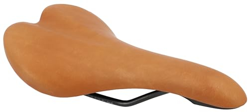 Gusti Fahrradsattel Leder - Geraint T. Fahrradsattel Ledersattel weich Sattel Fahrrad Rennrad Echtes Leder (Haselnuss 2)
