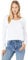 Tommy Hilfiger Women's Long Sleeve Scoop Neck Tee T-Shirt, Bright White, Medium