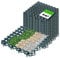 Kadax Lawn Grille fatta di plastica, 50x50 cm, 4 m˛, griglia di protezione da prato, nidovi prato con luoghi ancoraggio, prati navigabili pannelli della griglia (verde, quadrato, 16 pezzi)