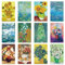 Berkin Arts Alle Gelegenheiten Süße Blume Floral Arte Grußkarten Blanko 12er-Pack mit Umschläge 10 x 15 cm Klappkarten, Geburtstagskarte Dankeskarten Hochwertig für Geburtstag Wünsche Kreative