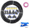 Stubotar Noir 10M Tuyau d'arrosage en Polyuréthane 8mm OD X 5MM ID PU Air Tubing avec 14 Kits de Connecteurs et Cutter Flexible et Résistant aux Intempéries