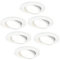 Ledvion - 6X LED Einbaustrahler, Weiß, Dimmbar, 7W, IP65, CCT, COB, Ø90mm, 5 Jahre Garantie