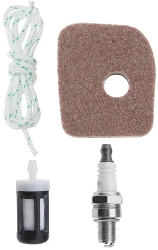 OTOTEC Set with 4Pcs Air Filter Service Kit Compatible with Stihl BG56 BG86 SH56C SH86 SH86C Air Fuel Filter Spark Plug Kit Accessories