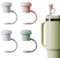 4PCS Straw Cover for Stanley,Spill Proof Dust Resistant Straw Toppers,Reusable Silicone Straw Cap,forAll Brand of 6mm-10mm Diameter Straw(4 Color)