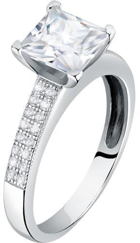 CHRIST Damen-Ring 925er Silber, recycelt Zirkonia 56, Silber 32027290