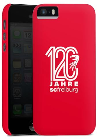 DeinDesign Premium Case kompatibel mit Apple iPhone 5s Smartphone Handyhülle Schutzhülle matt SC Freiburg Offizielles Lizenzprodukt 120 Jahre Freiburg