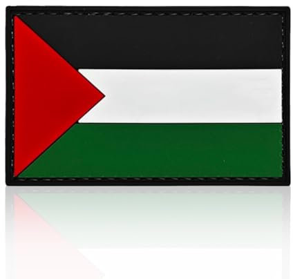 VPOUERY Parches Bandera de Palestina Parches Bordados para Ropa Parches Países y Banderas de Palestina Parches para Mochilas (Bandera)