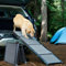 BestVida® Haustierrampe (160 x 44 cm), Hunderampe für Auto, SUV und LKW, Faltbare und tragbare Haustierrampe mit Rutschfester Teppichoberfläche, leicht Stabil, extra breite Hundestufen