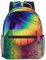ESASAM Bequemer Rucksack mit Regenbogen-Schmetterling-Motiv, bequem und wasserdicht, langlebig, Schwarz , One size