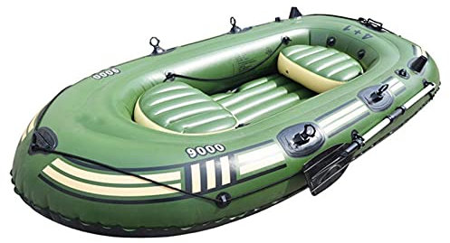 WQZStar Aufblasbares Kajak, Schlauchboot mit Rudern, PVC-Schlauchboot, Luftmatratze, Robustes Schlauchboot für 5 Personen, Schlauchboot, Fischerboot, trägt bis zu 380 kg