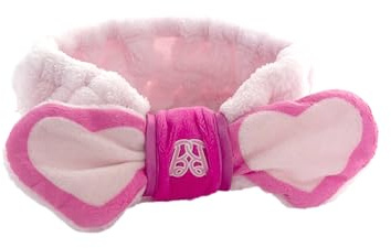 BARBIE – Fascia Trucco Morbida Rosa – Accessorio Bellezza Ufficiale Mattel – Confortevole per Skincare, Trucco e Struccaggio – Per Bambine e Ragazze, Routine Viso Quotidiana