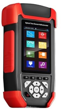 DIGNIFE Glasfasermessgerät, MINI OTDR NF-981 Glasfaser-Reflektometer Mit OPM VFL OLS Event Map Ethernet CableTester 24/22dB Glasfaser-Tester,Präzisionsmessung