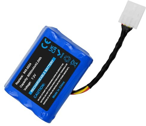 Awekamer 7,2V 6000mAh NI-MH Ersatzakku für Neato All Floor, Signature 25, XV-11, XV-12, XV-14, XV-15, XV-21, XV-25 Signature, VX Pro, XV Signature Pro, Ersatzakku für Vorwerk VX-100, VR-100