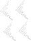 ANDRESLAD Autocollants Miroir Décoratifs 4pcs Autocollants Muraux En é Pour Décoration De Mur Stickers Pour Coins Et Bords De Salle De Bain Et Salon