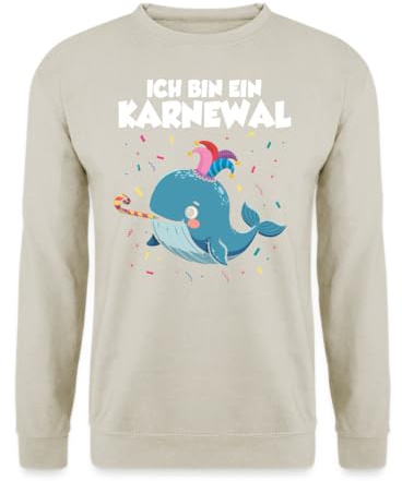 Unibly Ich Bin Ein Karnewal - Carnival Fancy Dress Costume Jumper, Natural stone, XXL