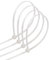 Bridas de nylon 3,6 x 150 mm, paquete de 40 unidades, color blanco, ideales para atar cables y organizar objetos.