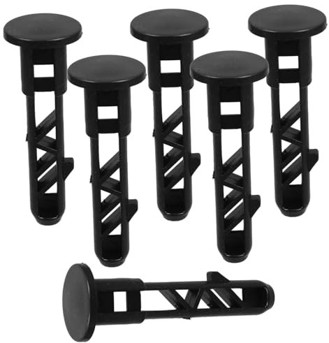 SUPVOX 6PCS Wheelie Bin Lid Hinge Pins Durable Nylon Trash Can Lock Accessories for Easy Fixing and Efficient Waste Management for Residential Park and School Use